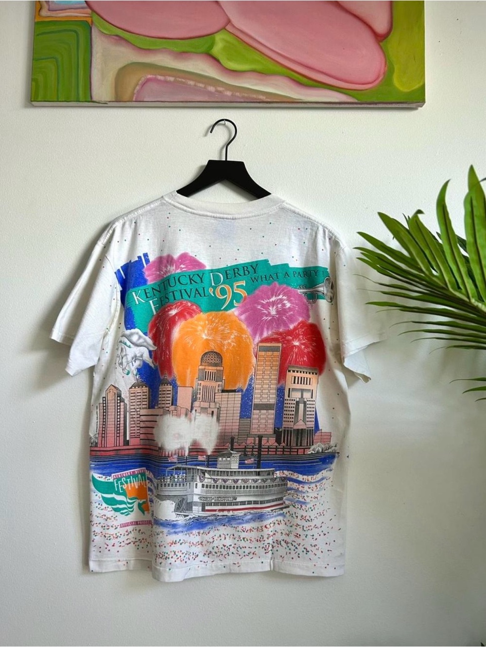 Vintage 1995 Kentucky Derby AOP Tee - Picture 2 of 8